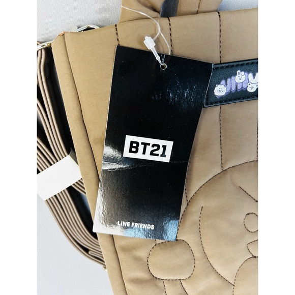 Universtar‎ BT21 Shooky Quilted Tote Bag NEW With Tags - Picture 4 of 11